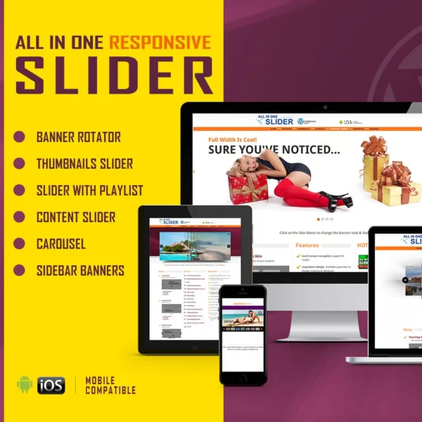 All In One Slider Plugin for WordPress – Responsive & Feature-Rich